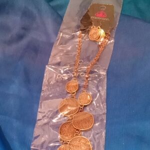 paparazzi Gold Layered Textured Disc Necklace